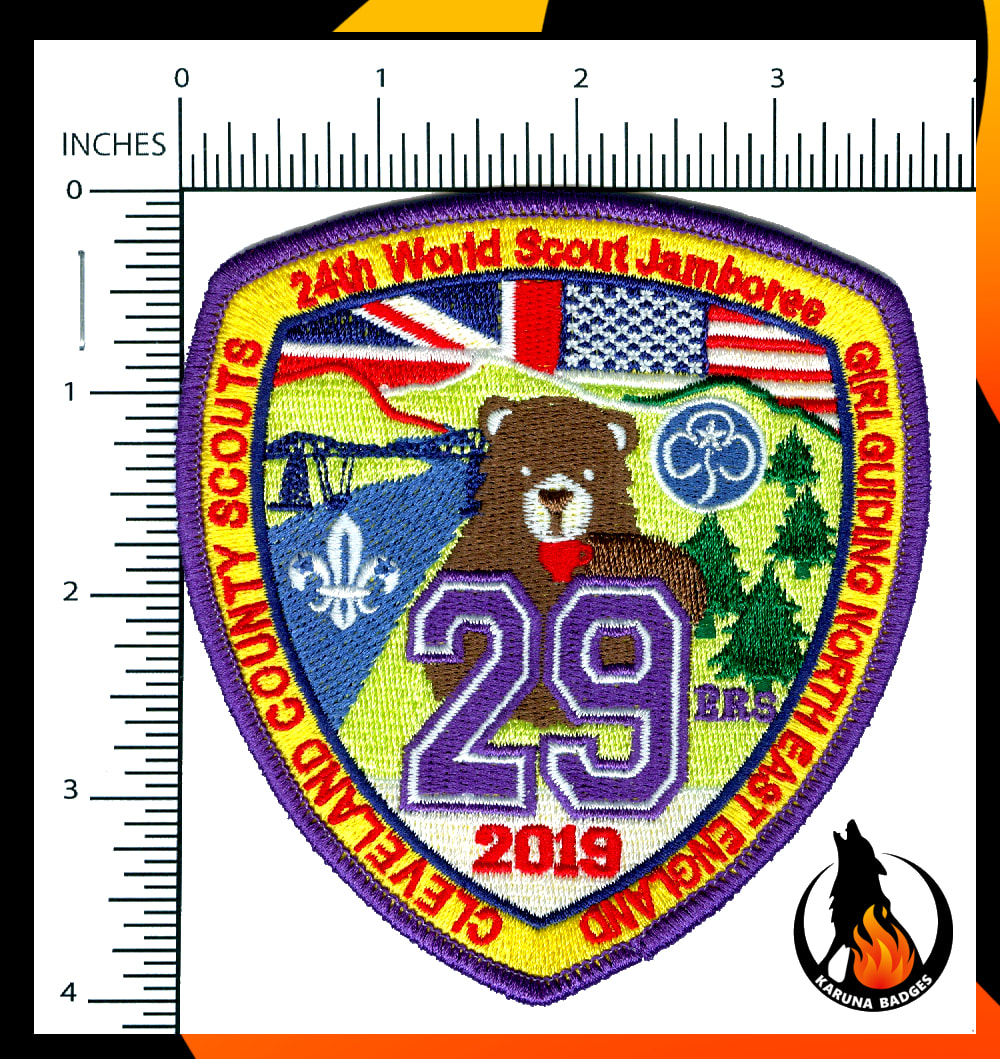 Unit Badge South London 24th world scout jamboree Meridian Lions Unit 24 